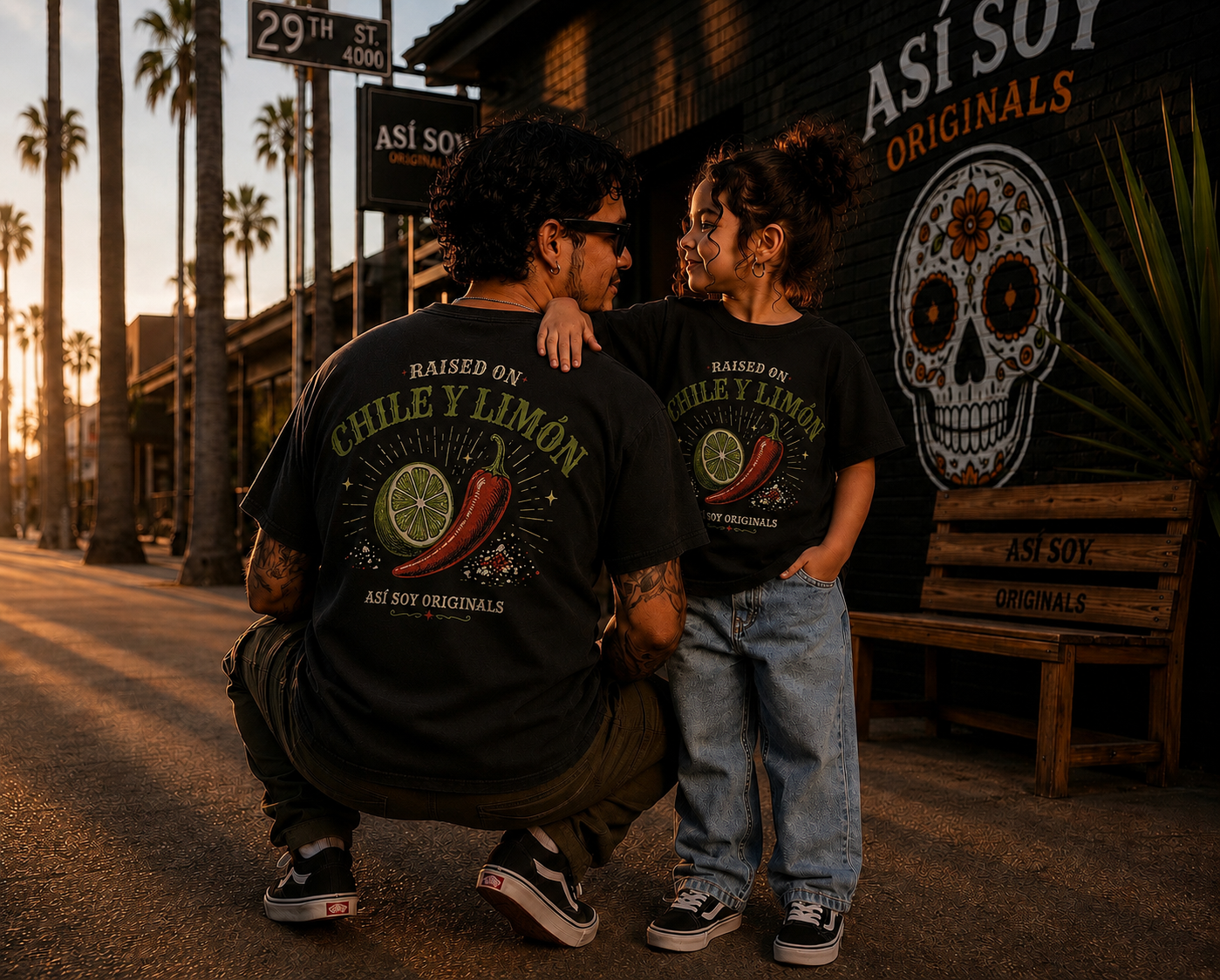 Raised on Chile y Limón Littles Tee